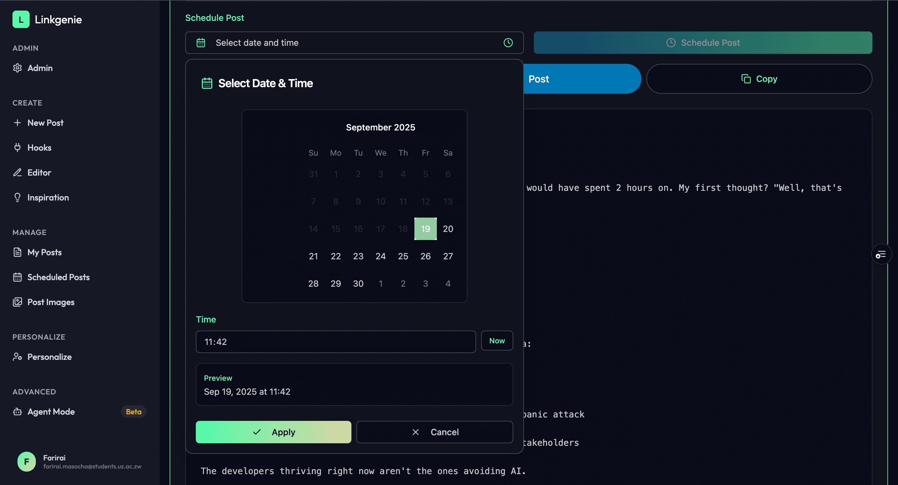 Smart Scheduling