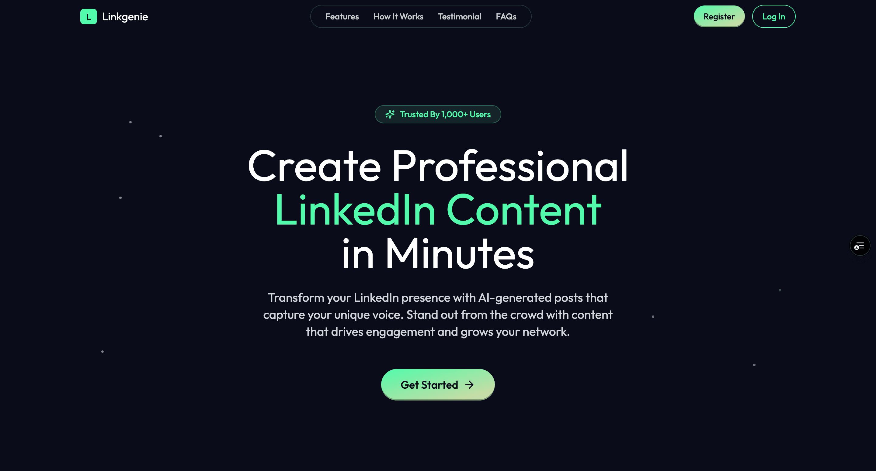 LinkGenie — AI-Powered LinkedIn Content Generator