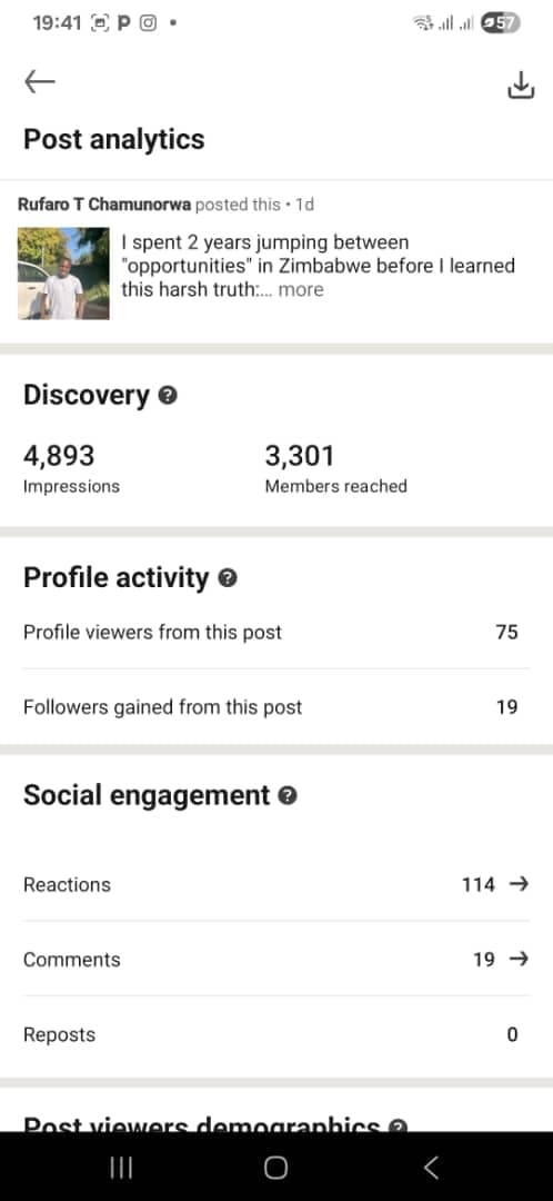 LinkedIn testimonial screenshot