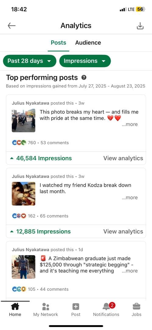 LinkedIn testimonial screenshot